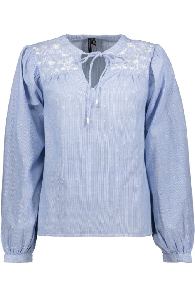 VMNIKA LS TOP WVN GA NOOS 10329166 CASHMERE BLUE